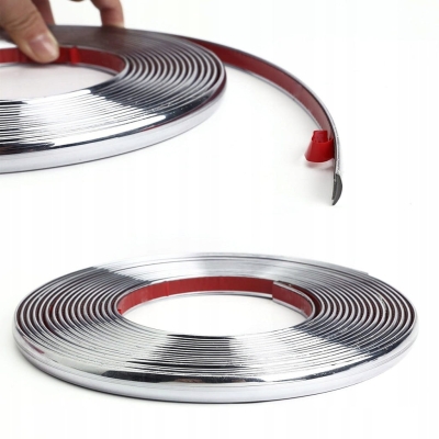 LISTWA OZDOBNA CHROM CHROMOWANA PASEK TAŚMA 17 mm