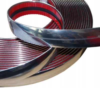 LISTWA OZDOBNA TAŚMA CHROM CHROMOWANA 25 mm 2,5 cm