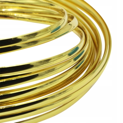 LISTWA rantowa TAŚMA złota gold chrom krawędziowa 50m
