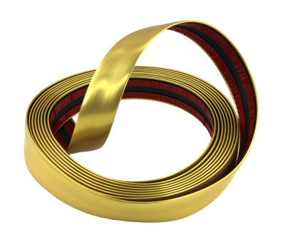Listwa ozdobna dekoracyjna  złota gold matowa satynowa satyna 26mm 5m
