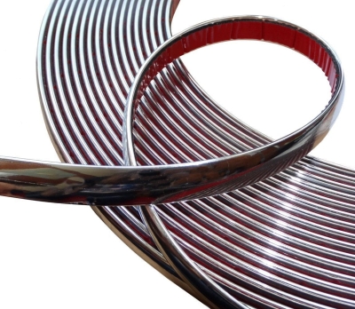 LISTWA OZDOBNA TAŚMA CHROM CHROMOWANA LISTWY 14 mm (5m)