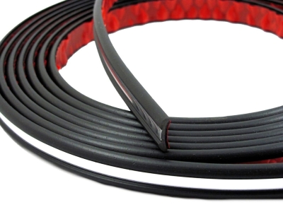 LISTWA OZDOBNA TAŚMA CHROM CZARNA boczna 18 mm 5m