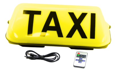 bezprzewodowa  lampa TAXI kogut magnes pilot LED akumulator pilot