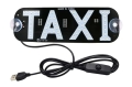Taxi Ledowy Napis Lampa niebieska Tabliczka LED USB przyssawki