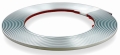 Listwa ozdobna dekoracyjna  samoprzylepna srebrna matowa satynowa satyna chrom 6mm x 8m