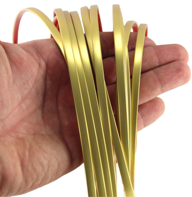 Listwa ozdobna dekoracyjna  złota gold matowa satynowa satyna 6mm x 8m