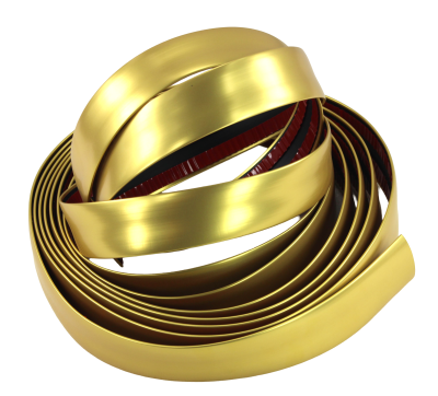 Listwa ozdobna dekoracyjna  złota gold matowa satynowa satyna 17mm 5m