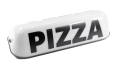 Lampa magnetyczna na dach kogut LED  napis PIZZA wtyczka 2m