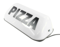 Lampa magnetyczna na dach kogut LED  napis PIZZA wtyczka 2m