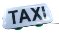 Lampa TAXI kogut LED 35cm biała na szklany dach przyssawki próżniowe 75mm