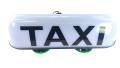 Lampa TAXI kogut LED 35cm biała na szklany dach przyssawki próżniowe 75mm