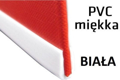 Listwa krawędziowa rantowa biała guma PVC 2mm